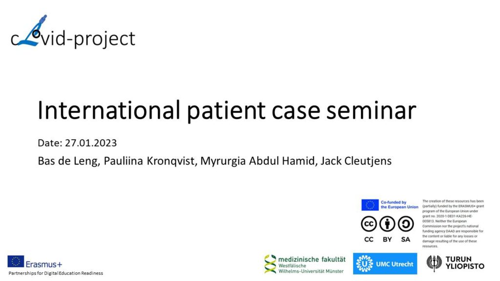 International patient case seminar - slide 1